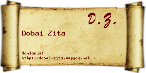 Dobai Zita névjegykártya
